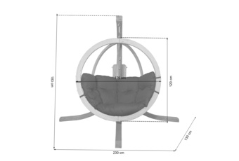 Fotel wiszący Timber Plus O-Zone Beige