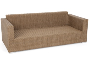 Meble ogrodowe technorattanowe Perugia Light Brown / Brown Melange