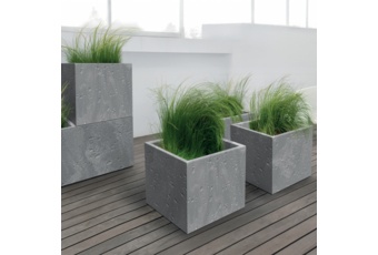 Donica ogrodowa Sierra Square Beton Effect Marengo 31 l