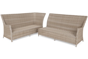 Narożny zestaw mebli ogrodowych lewy Alicante Beige / Beige Melange