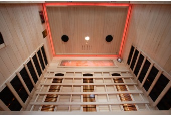 Sauna infrared Nordum Solea 3-osobowa WiFi brązowa