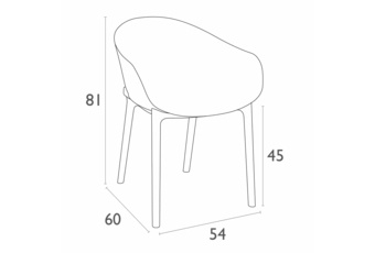 Krzesło Siesta Sky White