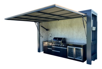 Kuchnia ogrodowa zamykana Island Dibond