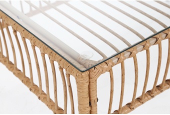 Meble ogrodowe technorattanowe Sycylia Beige / Grey