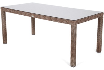 Meble ogrodowe technorattanowe Bristol 180 cm Ginger / Brown Melange 6+1