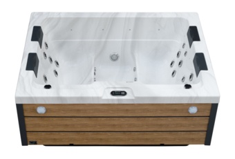 Wanna ogrodowa z hydromasażem Aquess Ellora 2001 4-osobowa Brown