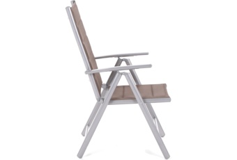 Meble ogrodowe aluminiowe Ibiza 180 cm Silver / Taupe 8+1