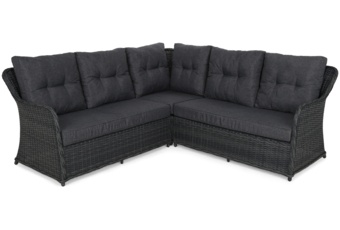 Narożny zestaw mebli ogrodowych Bergamo Grey / Grey Melange