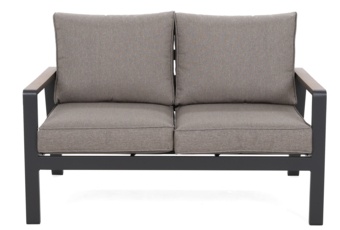 Meble ogrodowe aluminiowe Turyn Dark Grey / Beige Melange