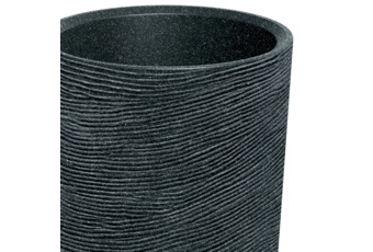 Donica ogrodowa Tubra Round Slim Black Granite 31 l