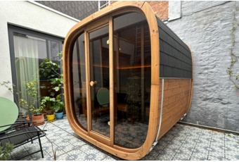 Sauna fińska zewnętrzna Leil® Saunas Dice Solo 5-osobowa