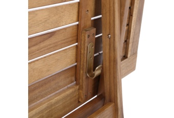 Meble ogrodowe drewniane Akacja Cross 4+1