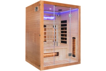 Sauna infrared Nordum Solea 3-osobowa WiFi brązowa