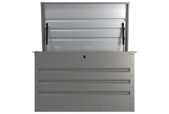 Skrzynia na balkon Goteborg Mini Silver Grey