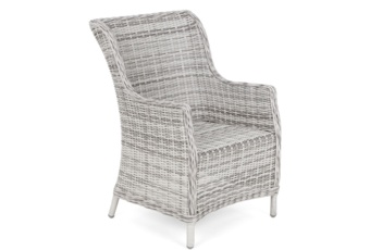 Meble ogrodowe technorattanowe Bristol Round Elegant 150 cm Light Grey / Grey Melange 6+1