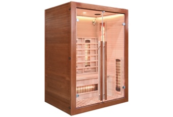 Sauna infrared Nordum Solea X 3-osobowa WiFi brązowa