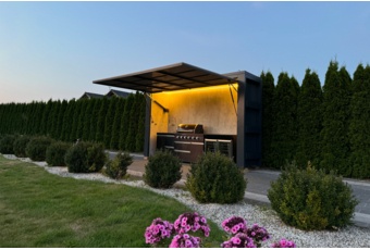 Kuchnia ogrodowa zamykana Island Dibond