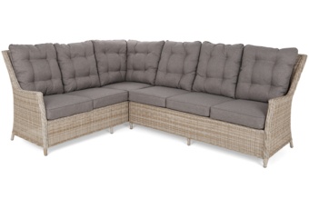 Narożny zestaw mebli ogrodowych lewy Alicante Beige / Beige Melange
