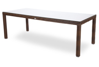 Meble ogrodowe technorattanowe Bristol 230 cm Brown / Brown Melange 8+1