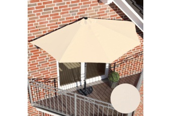 Parasol na balkon połówkowy Bima 140 cm Grey / Ecru