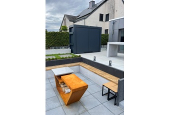 Kuchnia ogrodowa zamykana Island Dibond