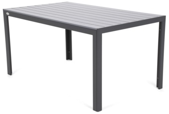 Meble ogrodowe aluminiowe Ibiza 150 cm Grey / Window Grey 6+1