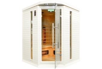 Sauna infrared narożna DH3C White z koloroterapią