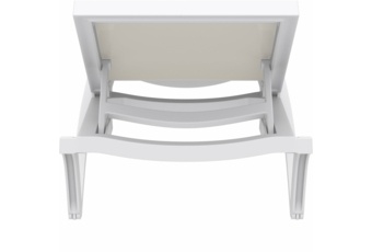 Leżak ogrodowy Siesta Pacific White / Taupe