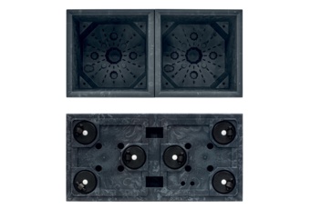 Donica ogrodowa Prosperplast Sierra Case Beton Effect Anthracite 63 l