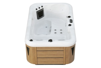 Wanna ogrodowa z hydromasażem Aquess Zenya 1201 3-osobowa Brown