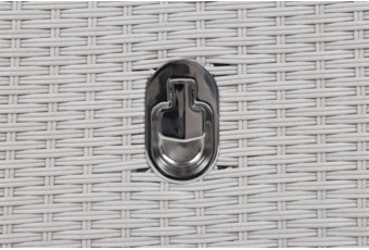 Meble ogrodowe technorattanowe Sofia White / Grey