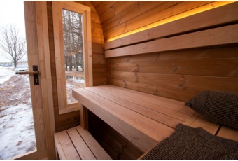 Sauna fińska zewnętrzna Leil® Saunas Dice Solo 5-osobowa