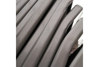 Meble ogrodowe metalowe Sevilla 150 cm Silver / Black 6+1 II. gatunek