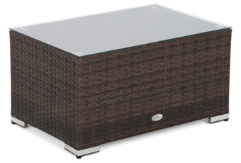 Narożnik modułowy z technorattanu Kansas Maxi Brown Mat / Brown Melange