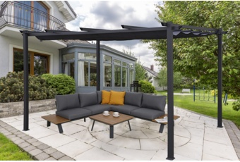 Pergola ogrodowa aluminiowa Bakio 400 x 300 cm