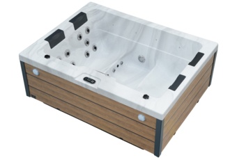 Wanna ogrodowa z hydromasażem Aquess Ellora 2001 4-osobowa Brown