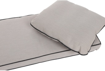 Narożny zestaw mebli ogrodowych Termoli Cloudy Grey / Light Grey