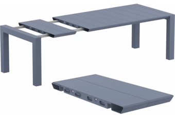Stół Siesta Vegas 180+40 cm Dark Grey
