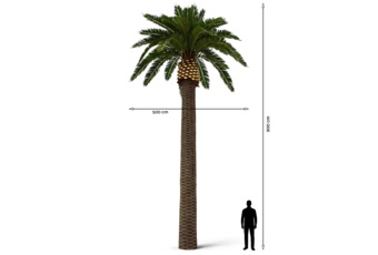 Sztuczna palma daktylowa 9 m