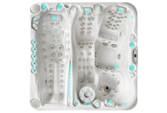 Wanna ogrodowa z hydromasażem Aquess Euphoria 7203 4-osobowa Sterling White / OAK