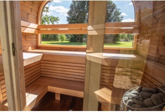 Sauna fińska zewnętrzna Leil® Saunas Dice Dual 4-osobowa