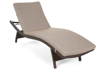 Zestaw leżaków ogrodowych z technorattanu Marbella Brown Mat / Brown Melange ze stolikiem