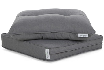 Narożny zestaw mebli ogrodowych prawy California White / Grey