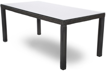 Meble ogrodowe technorattanowe Bristol 180 cm Grey / Grey Melange 6+1