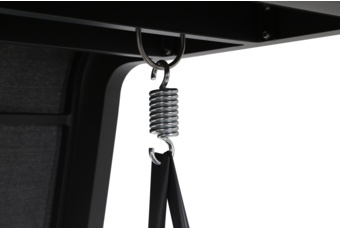 Huśtawka ogrodowa Mungia Dark Grey / Grey Melange z pokrowcem