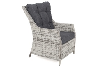Narożny zestaw mebli ogrodowych prawy Alicante Light Grey / Grey Melange