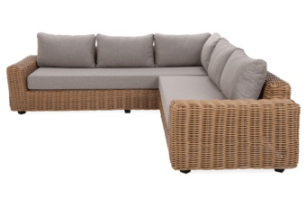 Narożne meble ogrodowe technorattanowe Umbria Beige / Taupe Melange