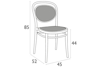 Krzesło Siesta Marcel Dark Grey