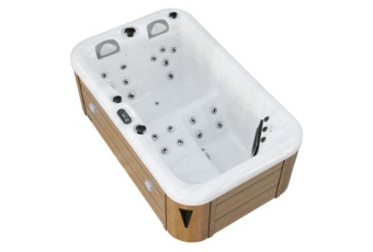 Wanna ogrodowa z hydromasażem Aquess Zenya 1201 3-osobowa Brown