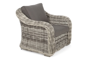 Meble ogrodowe technorattanowe Foggia Light Grey / Grey